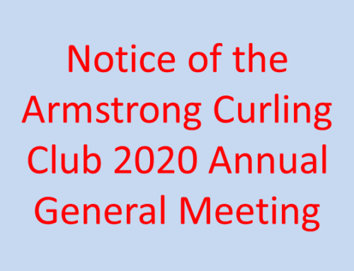 Notice of the Armstrong Curling Club 2020 Annual General Meeting